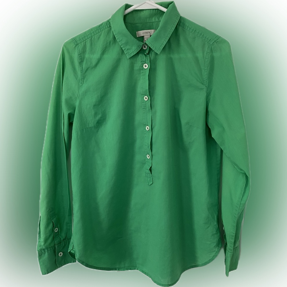 J. Crew Cotton Pop Over Shirt - Size 6